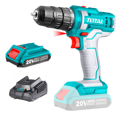 Taladro Atornillador Inalámbrico Total 20v, Super Select, Fg