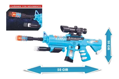 Pistola Destroyer Blaster Xr Sonido Luz El Duende Azul 7298