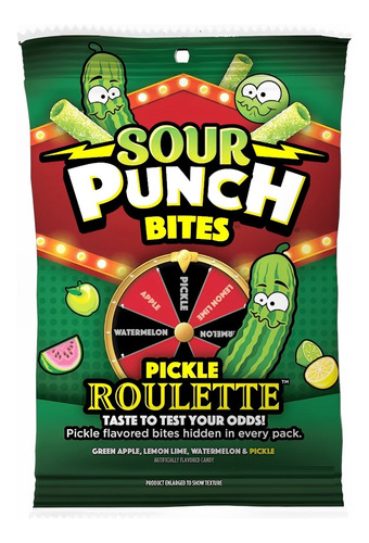 Gomitas Agridulces Sour Punch Pickle Roulette Sabor Sorpresa
