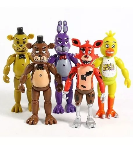 Conjunto de 8 peças cinco noites no Freddys FNAF Angola