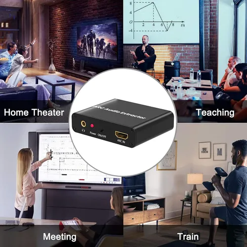 Adaptador Hdmi Arc, Extractor De Audio Arc Con Toslink Ópt.