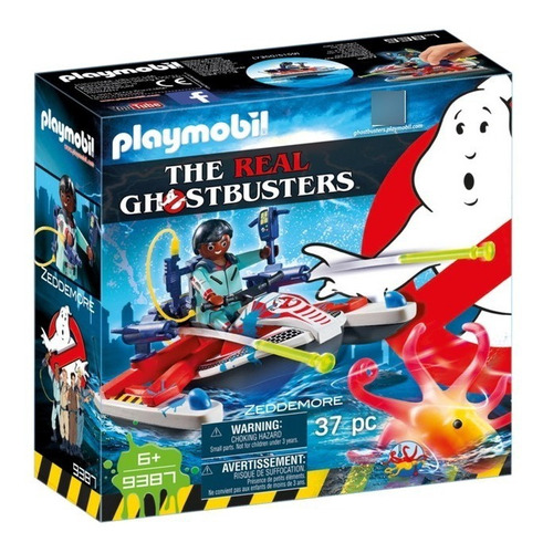 Playmobil Caça Fantasmas Jetski Ghostbusters - 37 Peças