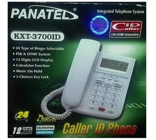 Teléfono De Escritorio Panatel Musical Kkt-3700id Calculador