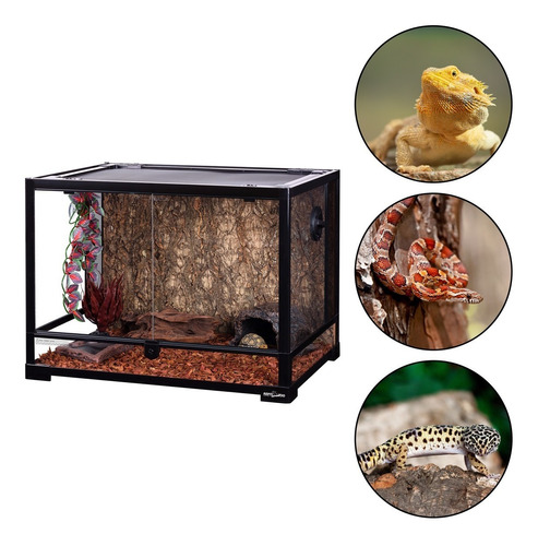 Reptizoo Terrario Reptiles Grandes 121l 60x45x45 Gecko Pitón