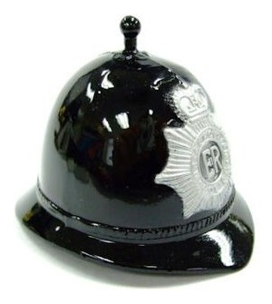 Miniatura De Metal Apontador De Lápis Capacete Da Policia