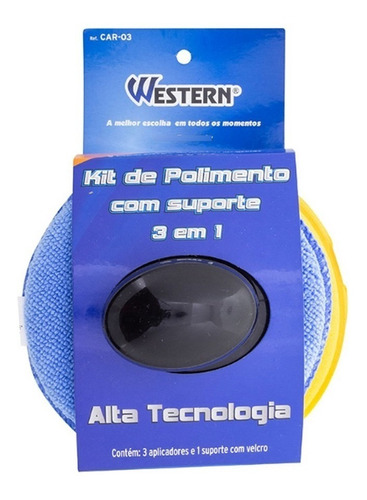 Pano para limpeza Western CAR-03 flanela color pacote x 3