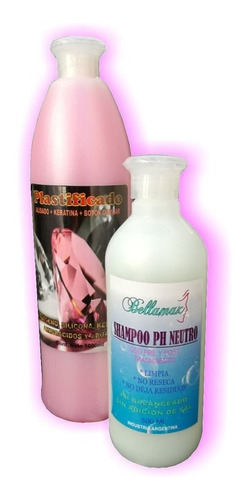 Alisado Definitivo Plastificado 1 Lt + Shampoo Neutro 500ml