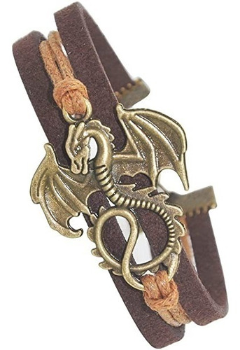 Pulsera Dragon Game Of Thrones Got Targaryen Cuero. Mod.j423