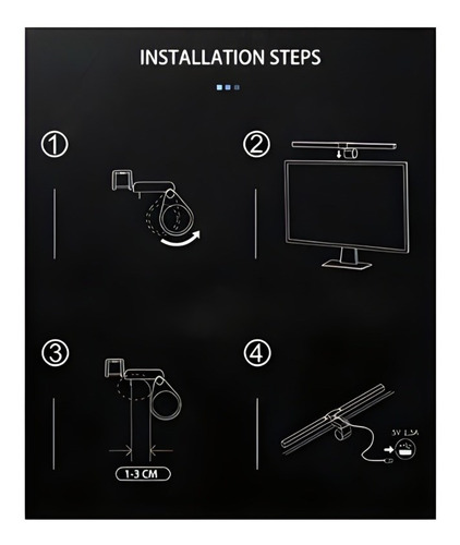 Barra Led Con Aplique Para Monitor Control Táctil Gamer