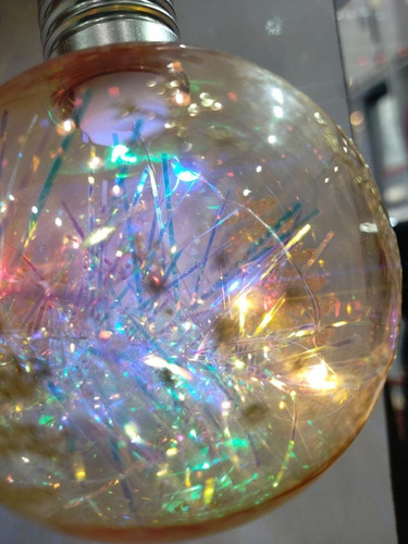 Bola Luminosa Natalino Decorada Luxo Com Led 8cm