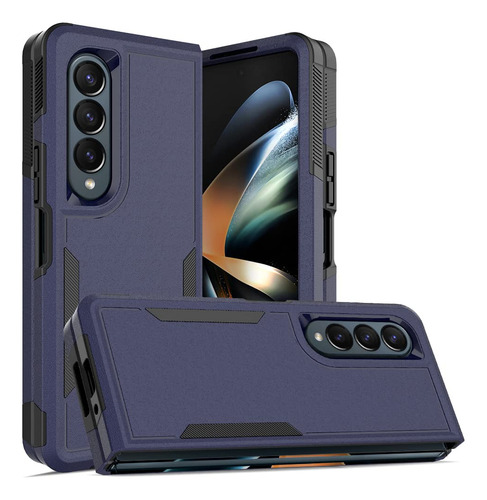 Funda Para Galaxy Z Fold 4 Azul Uso Rudo