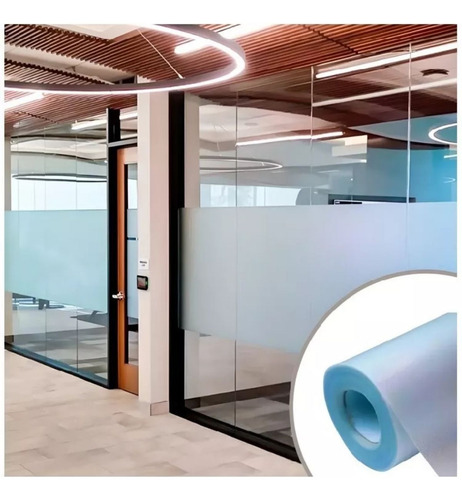 Adesivo Jateado Para Vidro Cristal Box Janela 0,45x2,00m