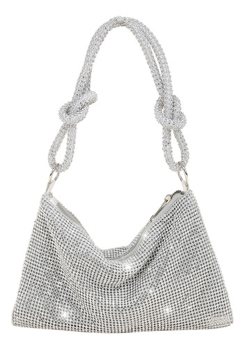 Bolso De Noche Brillante Con Strass Para Mujer