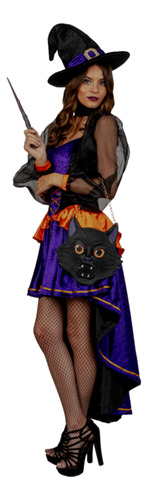 Disfraz Kitty Witch Bruja Gatito Fiestas Halloween Elegante