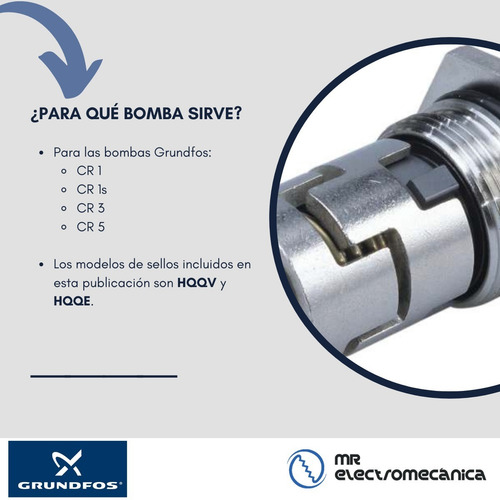Imagen 3 de 10 de Sello Mecánico Empaquetadura Grundfos Bomba Cr 1 1s 3 5