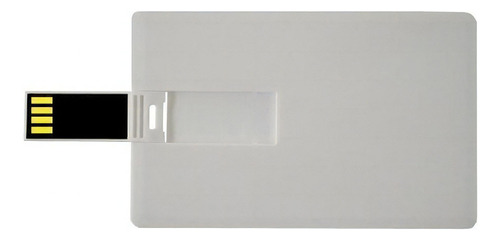 Memoria Usb 8 Gb Generico St-tarjeta Delgada Blanco Color Blanco