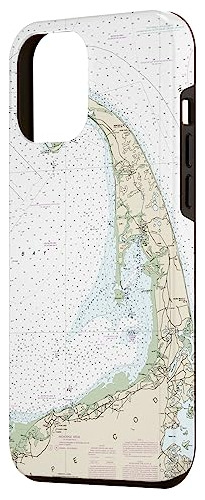 Funda Para iPhone 14 Pro Max Nautical Chart - Cape Cod Ba-02