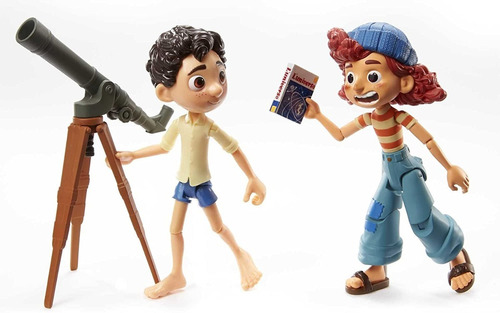 Figura Luca Y Giulia Disney Pixar Y Accesorios  Mattel