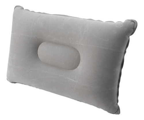 Almohada Inflable De Aire Flocado Para Camping Y Viajes
