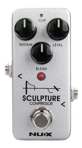 NUX NCP-2 Sculpture Mini Pedale Compressore | Per Chitarra E Basso | Controllo Sustain, Level E Blend | Modalità Soft Clip E Clean | Alimentazione 9V | Dimensioni Compatte