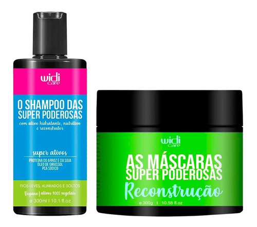 Kit Widi Care Super Poderosas Shampoo + Máscara Reconstrução
