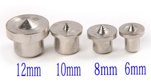 Juego De 8 Puntas De Madera Con Clavija Central De 6 Mm A 13