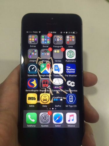 iPhone 5 De 32gb Gray Space En Caja Con Cargador. Libre!