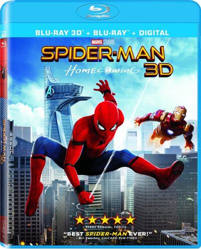 Spiderman De Regreso A Casa Combo Blu-ray 3d + Blu-ray