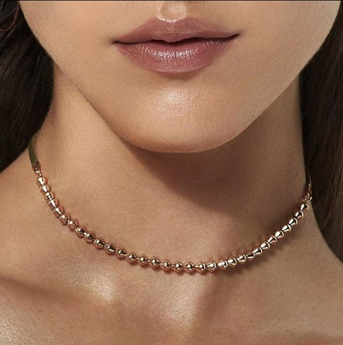 Gargantilha Choker, Formada Por Cour