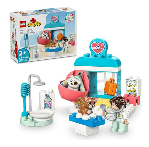 Set Veterinaria  Duplo: Clínica Para Mascotas Con Figuras De