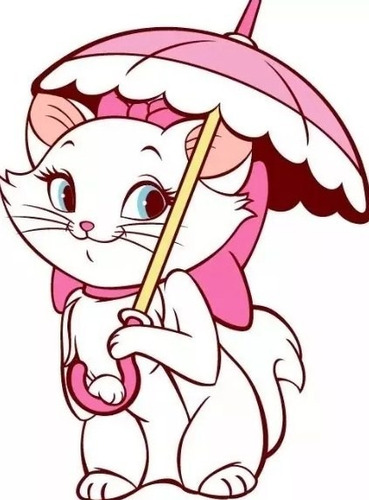 Kit Imprimible Candy Bar Gatita Marie Fiesta 3x1
