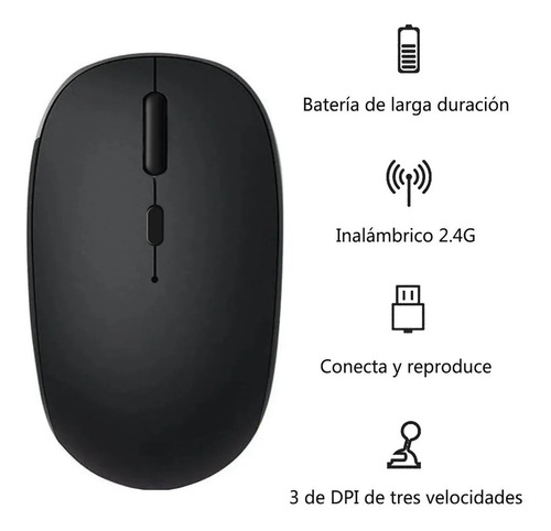 Mouse Dual Inalámbrico Bluetooth Recarg Tel/tablets/pc Dpi