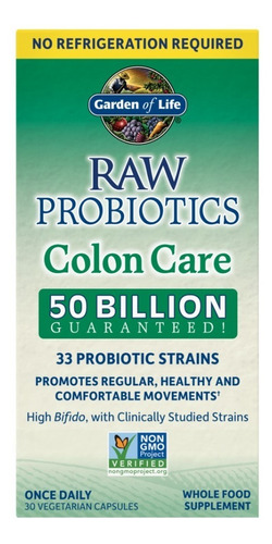Garden Of Life Raw Probiotics Colon Care 30caps