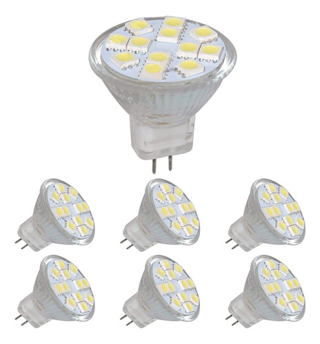 Edearkar Bombillas Led Mr11 Gu4 (paquete De 6) Gu4 Base Bi-p