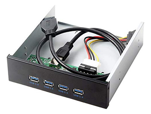 Jser Usb 3.0 Hub 4 Puertos Panel Frontal Hub A Placa Base