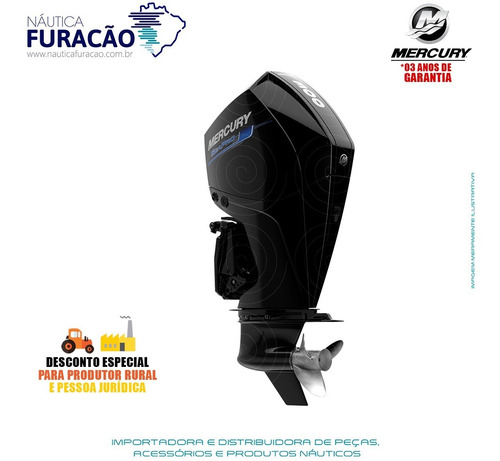 Motor De Popa Mercury 4 Tempos 300hp Cxl V8 Dts Seapro