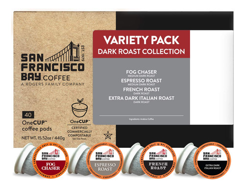 San Francisco Bay Coffee Onecup - Paquete Variado De 40 Cá.