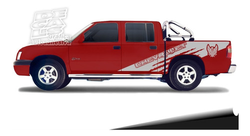 Calco Chevrolet S10 1998-2012 Monster Army Juego Con Porton