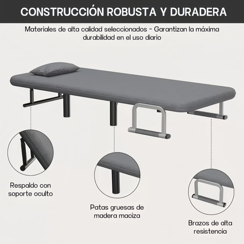 Sillón Sofa Cama Hogar Plegable Confort Reclinable/5923