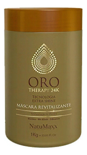 Máscara Revitalizante Oro Therapy 24k Natumaxx 1kg
