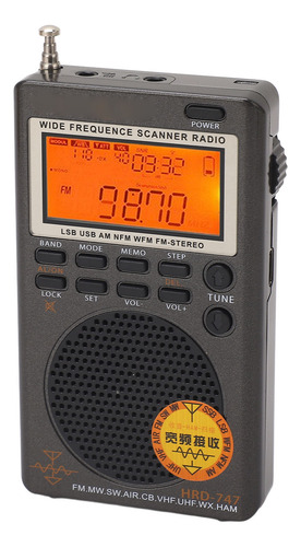 Receptor Digital De Banda Completa Fm Mw Sw Ssb Lsb Cb Vhf U
