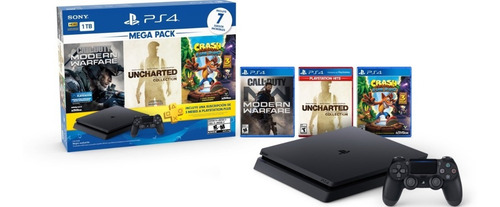 Consola Ps4 Slim De 1tb +7 Juegos +plus 3 Meses. Nueva. Sp