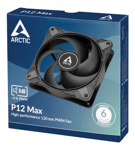 Arctic Ventilador P12 Max Pwm Alta Calidad 120mm Maximo Rend