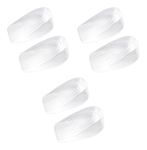 Plantillas Resistentes, Mxkye-003, 3 Pares, Alto 3cm, 9x6cm, Color Transparente