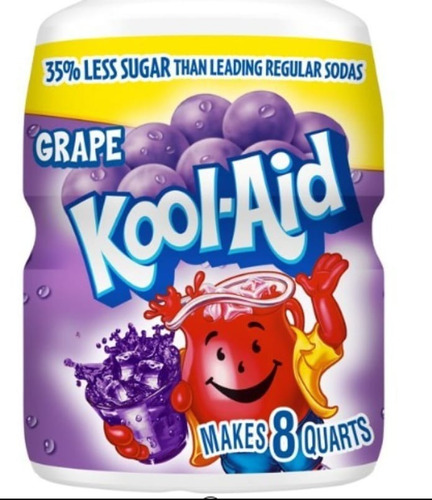 Kool Aid Grape Polvo Para Preparar Bebida De Uva 538 G 