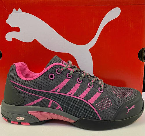 Tenis Puma Celerity Gris Rosa De Casquillo Para Dama