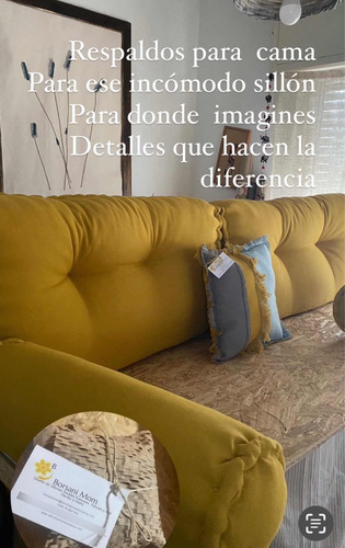 Almohadones Respaldo Cama Marinera
