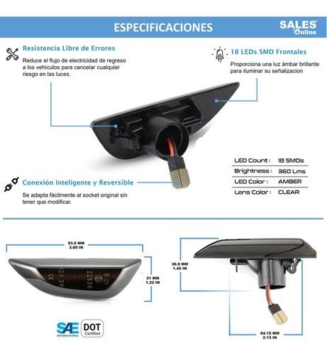 Luces Direccional Led Secuencial Para Tracker 2023