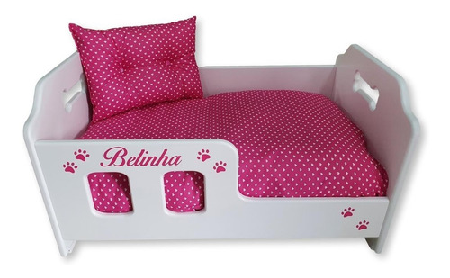 Berço Para Cães,cama Madeira,caminha,-tamanho G 80x55