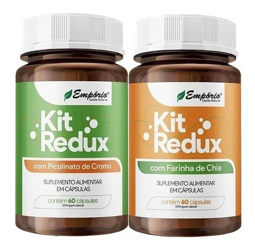 Kit Redux - Detox - 2 Frasco Redutor De Medidas 100% Natural Sabor Lift Detox